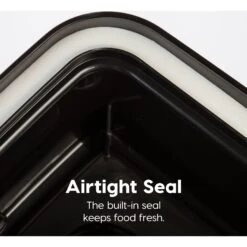 IRIS USA WeatherPro Airtight Elevated Pet Feeder With Food Storage Container & Bowls In Lid, Smoke/Black, 8-cup -Cozy Paws 65478 PT2. AC SS1800 V1598656870