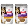 Hill's Science Diet Adult Sensitive Stomach & Skin Chicken & Vegetable Entrée Canned Dog Food & Hill's Science Diet Adult Sensitive Stomach & Skin Tender Turkey & Rice Stew Canned Dog Food -Cozy Paws 656822 MAIN. AC SS1800 V1665777226