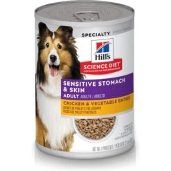 Hill's Science Diet Adult Sensitive Stomach & Skin Chicken & Vegetable Entrée Canned Dog Food & Hill's Science Diet Adult Sensitive Stomach & Skin Tender Turkey & Rice Stew Canned Dog Food -Cozy Paws 656822 PT1. AC SS1800 V1665781907