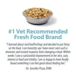 JustFoodForDogs Healthy Weight Variety Pack Human-Grade Fresh Whole Dog Food, 18-oz Pouch, Case Of 7  -Cozy Paws 663406 PT4. AC SS1800 V1665438439