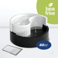 Pioneer Pet Plastic Dog & Cat Fountain Fung Shui Design, 60-oz -Cozy Paws 66970 PT3. AC SS1800 V1598661719