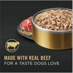 Purina Pro Plan Senior Beef & Rice Entree Canned Dog Food -Cozy Paws 67454 PT2. AC SS1800 V1689786466