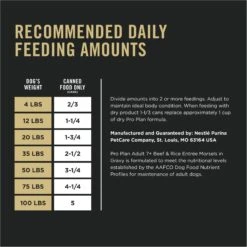 Purina Pro Plan Senior Beef & Rice Entree Canned Dog Food -Cozy Paws 67454 PT7. AC SS1800 V1689786460