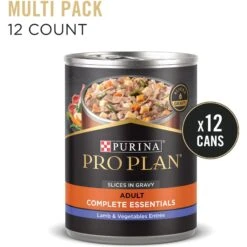 Purina Pro Plan Savor Adult Lamb & Vegetables Entree Slices In Gravy Canned Dog Food -Cozy Paws 67579 PT1. AC SS1800 V1689709780