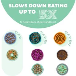 Outward Hound Fun Feeder Slo Tray Slow Feeder Dog Bowl -Cozy Paws 684958 PT2. AC SS1800 V1694440048