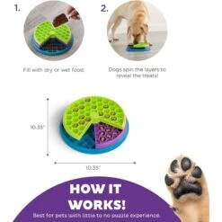 Outward Hound Lickin' Layers Interactive Puzzle Game & Slow Feeder, Multicolor, One-Size -Cozy Paws 684974 PT2. AC SS1800 V1694439671