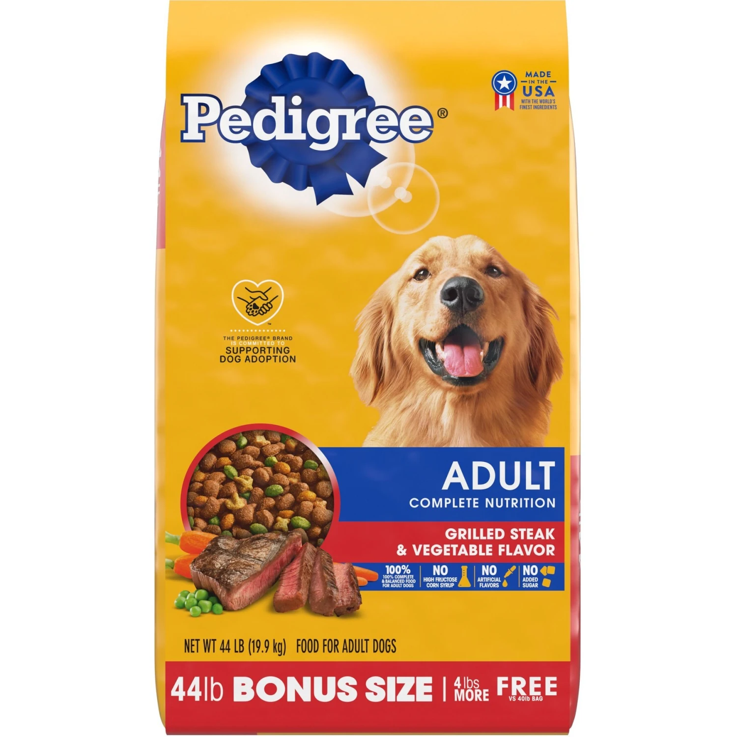 Pedigree Complete Nutrition Grilled Steak & Vegetable Flavor Dog Kibble Adult Dry Dog Food & Pedigree Chopped Ground Dinner Chicken With Beef Adult Canned Wet Dog Food Variety Pack 4 Pedigree Complete Nutrition Grilled Steak & Vegetable Flavor Dog Kibble Adult Dry Dog Food & Pedigree Chopped Ground Dinner Chicken With Beef Adult Canned Wet Dog Food Variety Pack - Image 2