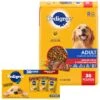 Pedigree Complete Nutrition Grilled Steak & Vegetable Flavor Dog Kibble Adult Dry Dog Food & Pedigree Choice Cuts In Gravy Variety Pack Adult Wet Dog Food, 3.5-oz Pouch, Case Of 30 -Cozy Paws 688894 MAIN. AC SS1800 V1668802659