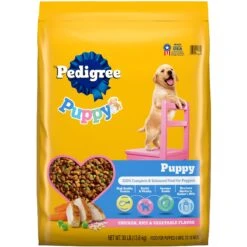 Pedigree Puppy Growth & Protection Chicken & Vegetable Flavor Dry Dog Food & Pedigree Puppy Variety Pack Morsels In Sauce With Beef & Chicken Wet Dog Food Pouches -Cozy Paws 688934 PT1. AC SS1800 V1668802600