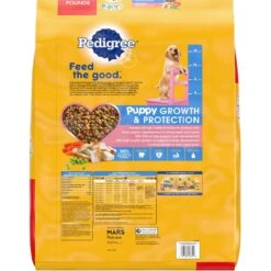 Pedigree Puppy Growth & Protection Chicken & Vegetable Flavor Dry Dog Food & Pedigree Chopped Ground Dinner With Chicken & Beef Puppy Canned Wet Dog Food -Cozy Paws 688942 PT2. AC SS1800 V1668800886