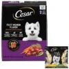 Cesar Simply Crafted Variety Pack Chicken & Chicken, Carrots & Green Beans Limited-Ingredient Adult Wet Dog Food Topper & Cesar Filet Mignon Flavor & Spring Vegetables Garnish Small Breed Dry Dog Food -Cozy Paws 688966 MAIN. AC SS1800 V1668800833