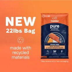 CANIDAE Grain-Free PURE Limited Ingredient Salmon & Sweet Potato Recipe Dry Dog Food -Cozy Paws 68934 PT2. AC SS1800 V1684793818