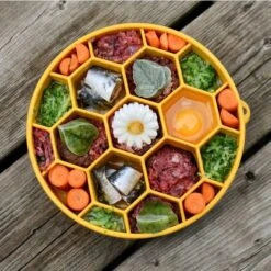 SodaPup Honeycomb Slow Feeder Dog Bowl, Yellow, Large -Cozy Paws 690574 PT4. AC SS1800 V1667518693