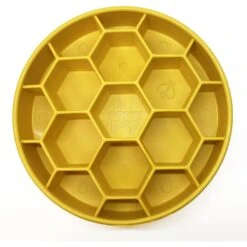 SodaPup Honeycomb Slow Feeder Dog Bowl, Yellow, Large -Cozy Paws 690574 PT6. AC SS1800 V1667519047