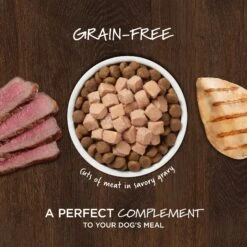 Instinct Freeze-Dried Raw Boost Mixers Grain-Free Gut Health Recipe Dog Food Topper & Instinct Healthy Cravings Grain-Free Cuts & Gravy Recipe Variety Pack Wet Dog Food Topper -Cozy Paws 693598 PT8. AC SS1800 V1669121579