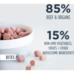 Instinct Frozen Raw Bites Grain-Free Real Beef Recipe Dog Food & Instinct Freeze-Dried Raw Boost Mixers Grain-Free Gut Health Recipe Dog Food Topper -Cozy Paws 693630 PT4. AC SS1800 V1669122282