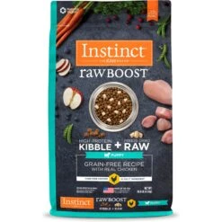 Instinct Bites Chicken Recipe Grain-Free Cage-Free Raw Frozen Puppy Food, 3-lb Bag + 2 Items -Cozy Paws 696542 PT7. AC SS1800 V1668107393