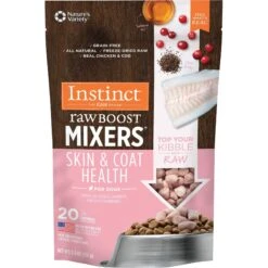Instinct Freeze-Dried Raw Boost Mixers Grain-Free Skin & Coat Health Recipe Dog Food Topper + 2 Items -Cozy Paws 696550 PT4. AC SS1800 V1668107989