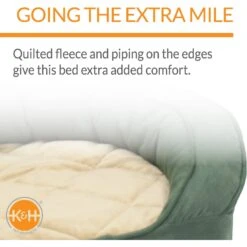 K&H Pet Products Deluxe Orthopedic Bolster Cat & Dog Bed -Cozy Paws 69687 PT3. AC SS1800 V1626389218