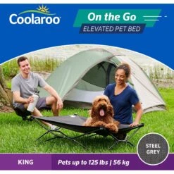 Coolaroo On The Go Elevated Cat & Dog Bed With Removable Cover -Cozy Paws 696990 PT3. AC SS1800 V1667865659