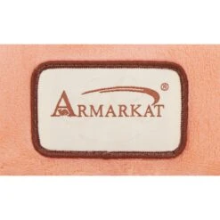 Armarkat Cave Shape Covered Cat & Dog Bed, Orange/Ivory -Cozy Paws 70089 PT7. AC SS1800 V1566245615