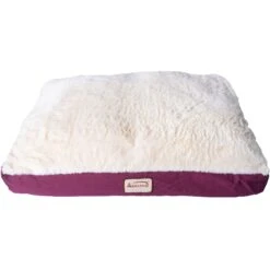 Armarkat Dog Pillow Bed With Removable Cover, Burgundy/Ivory -Cozy Paws 70147 PT4. AC SS1800 V1628111504