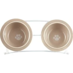 PetRageous Designs Toftee's Paws Double Diner Elevated Pet Bowls 11 PetRageous Designs Toftee's Paws Double Diner Elevated Pet Bowls -Cozy Paws 70368 PT2. AC SS1800 V1539704636
