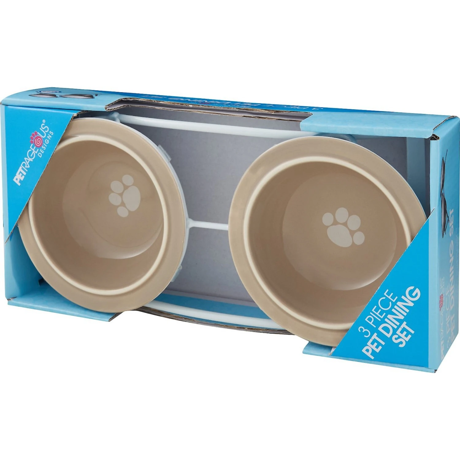 PetRageous Designs Toftee's Paws Double Diner Elevated Pet Bowls 6 PetRageous Designs Toftee's Paws Double Diner Elevated Pet Bowls - Image 4