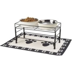 PetRageous Designs Set The Table Non-Skid Pet Bowl Wire Stand -Cozy Paws 70410 PT6. AC SS1800 V1660341412