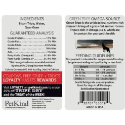 PetKind Tripett Green Bison Tripe Grain-Free Canned Dog Food, 12.8-oz, Case Of 12 -Cozy Paws 71101 PT2. AC SS1800 V1575908953