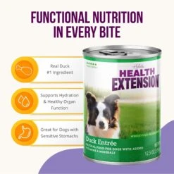 Health Extension Grain-Free Duck Entree Canned Dog Food -Cozy Paws 71333 PT4. AC SS1800 V1692037156