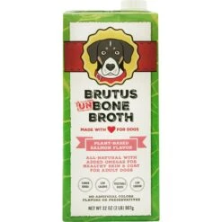 Brutus Broth Vegetable Broth Salmon Flavor Grain-Free Dog Food, 32-oz Bag