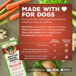 Brutus Broth Vegetable Broth Salmon Flavor Grain-Free Dog Food, 32-oz Bag -Cozy Paws 715054 PT3. AC SS1800 V1668761922