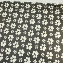 HappyCare Textiles Ultra Soft Cozy Flannel Paw Print Sherpa Cat & Dog Blanket, 50x60-in -Cozy Paws 715070 PT3. AC SS1800 V1669413262