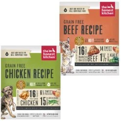The Honest Kitchen Chicken Recipe Grain-Free Dehydrated Dog Food & The Honest Kitchen Beef Recipe Grain-Free Dehydrated Dog Food