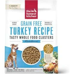 The Honest Kitchen Grain-Free Turkey Whole Food Clusters Dry Dog Food & The Honest Kitchen Food Clusters Whole Grain Chicken & Oat Recipe Dog Food -Cozy Paws 715806 PT1. AC SS1800 V1669738499