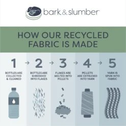 Bark And Slumber Birdie Plush Eco Friendly Fabric Lounger Dog Bed -Cozy Paws 716998 PT7. AC SS1800 V1672248053