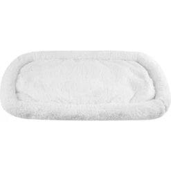 HappyCare Textiles Classic Warm Sherpa Cat & Dog Crate Bolster, White -Cozy Paws 717246 PT1. AC SS1800 V1669658437