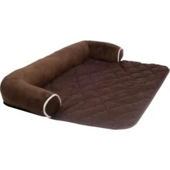 HappyCare Textiles Fleece Plush Sofa Bed & Furniture Protector, Brown -Cozy Paws 717294 PT4. AC SS1800 V1669657941