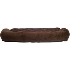 HappyCare Textiles Fleece Plush Sofa Bed & Furniture Protector, Brown -Cozy Paws 717294 PT5. AC SS1800 V1669658433