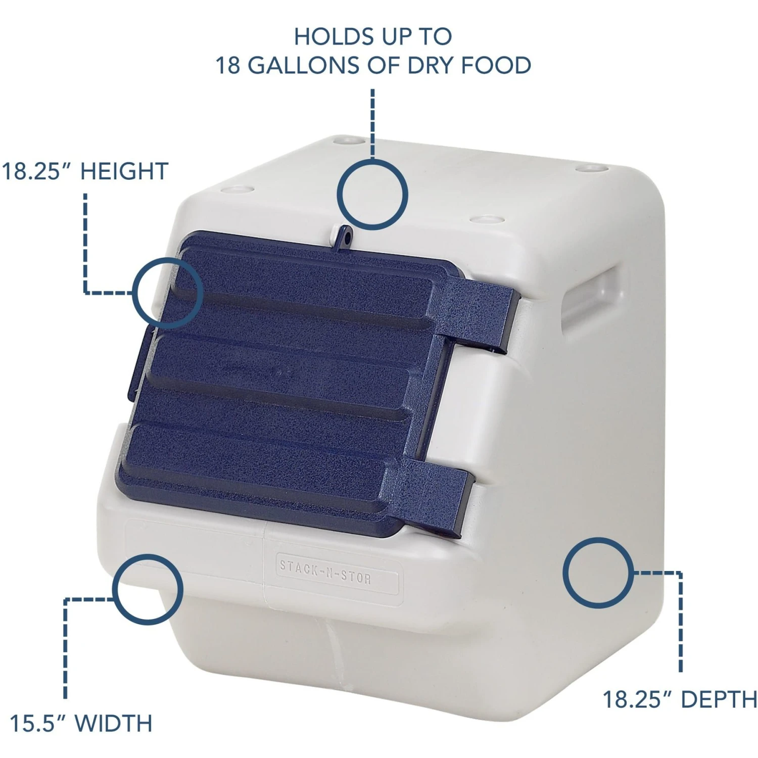 Bergan Stack-N-Stor Pet Food Storage 4 Bergan Stack-N-Stor Pet Food Storage - Image 2