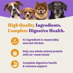 Halo Holistic Complete Digestive Health Grain-Free Chicken & Sweet Potato Dog Food Recipe Adult Dry Dog Food -Cozy Paws 721966 PT3. AC SS1800 V1669838156