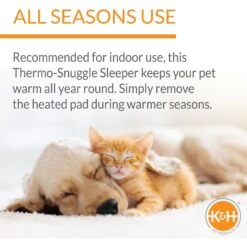 K&H Pet Products Thermo-Snuggly Sleeper Heated Dog Bed -Cozy Paws 72233 PT2. AC SS1800 V1698868466