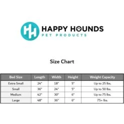 Happy Hounds Bailey Rectangle Pillow Dog Bed With Removable Cover -Cozy Paws 727774 PT6. AC SS1800 V1688752091