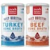 The Honest Kitchen Daily Boosters Beef Bone Broth With Turmeric For Dogs & The Honest Kitchen Daily Boosters Turkey Bone Broth With Turmeric For Dogs