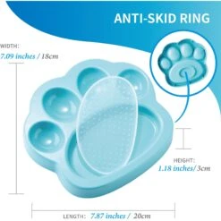 Pet Dream House PAW Mini 2-in-1 Cat & Dog Slow Feeder & Lick Pad, Small -Cozy Paws 731910 PT2. AC SS1800 V1678736127