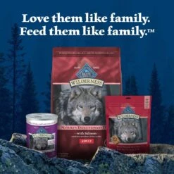 Blue Buffalo Wilderness Adult High Protein Natural Salmon & Wholesome Grains Dry Dog Food -Cozy Paws 733494 PT8. AC SS1800 V1694547774