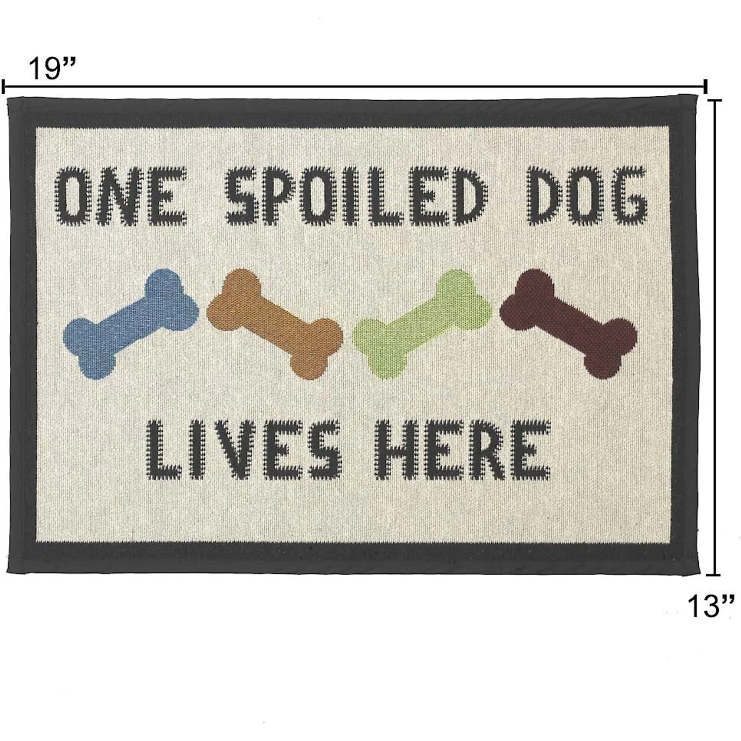 PetRageous Designs One Spoiled Dog Tapestry Placemat 4 PetRageous Designs One Spoiled Dog Tapestry Placemat - Image 2