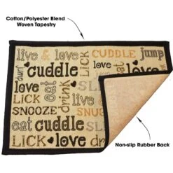 PetRageous Designs Cuddle Tapestry Placemat -Cozy Paws 73462 PT2. AC SS1800 V1628723206