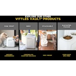 Gamma2 Vittles Vault Pet Food Storage -Cozy Paws 73476 PT4. AC SS1800 V1445890018